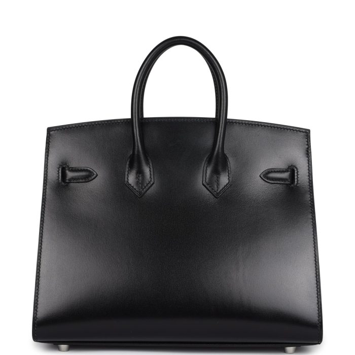 Handmade Bag HB Sellier 25 Black Box Palladium Hardware - 图片 4