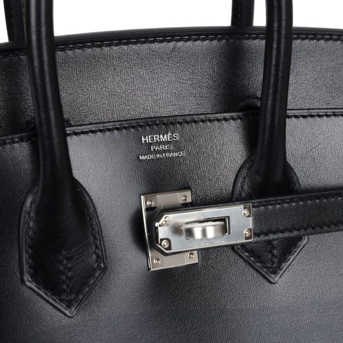 Handmade Bag HB Sellier 25 Black Box Palladium Hardware - 图片 6