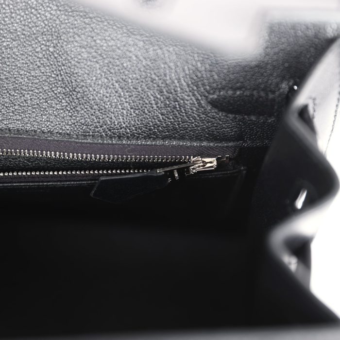 Handmade Bag HB Sellier 25 Black Box Palladium Hardware - 图片 8