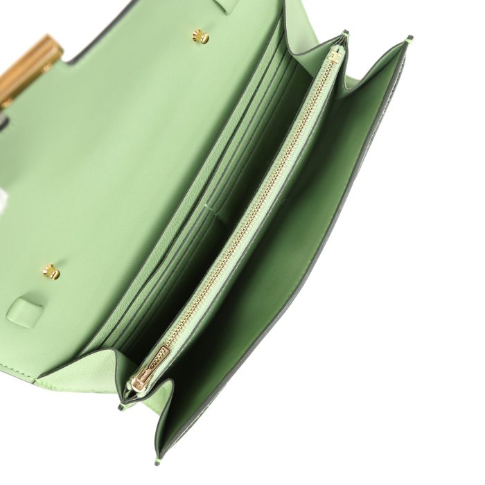 Handmade Bag HC Wallet To Go Vert Criquet Epsom Marquette Gold Hardware - 图片 7
