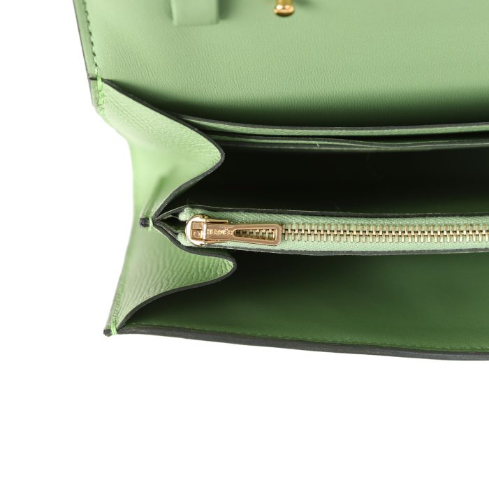 Handmade Bag HC Wallet To Go Vert Criquet Epsom Marquette Gold Hardware - 图片 8
