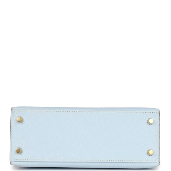 Handmade HKS 25 Bleu Brume Epsom Gold Hardware - 图片 6