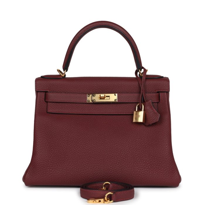 Handmade HKR 28 Rouge H Togo Gold Hardware