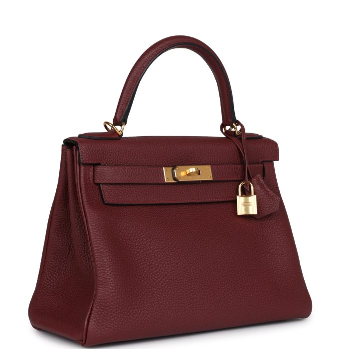 Handmade HKR 28 Rouge H Togo Gold Hardware - 图片 2