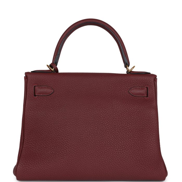 Handmade HKR 28 Rouge H Togo Gold Hardware - 图片 4