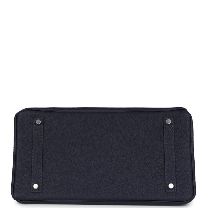 Handmade Bag HB 35 Bleu Nuit Togo Palladium Hardware - 图片 5