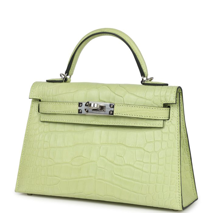 Handmade HKS 20 Jaune Bourgeon Matte Alligator Palladium Hardware - 图片 3