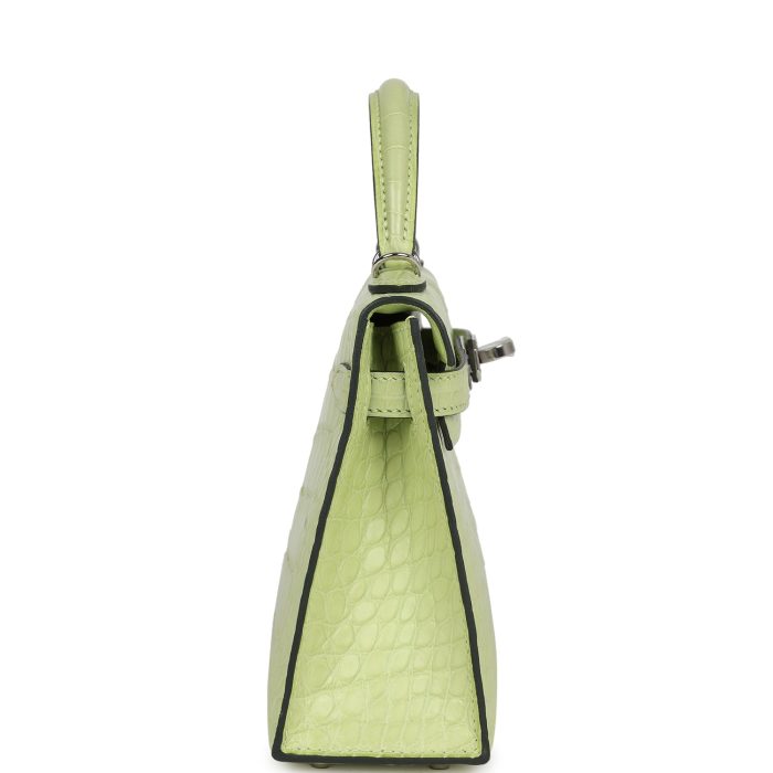 Handmade HKS 20 Jaune Bourgeon Matte Alligator Palladium Hardware - 图片 4