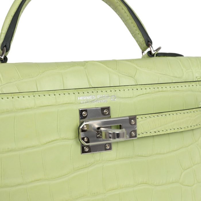 Handmade HKS 20 Jaune Bourgeon Matte Alligator Palladium Hardware - 图片 7