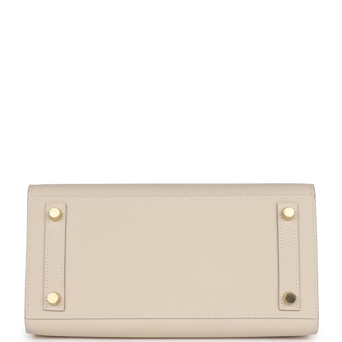 Handmade Bag HB Sellier 25 Craie Epsom Gold Hardware - 图片 6
