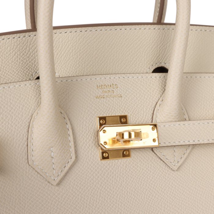 Handmade Bag HB Sellier 25 Craie Epsom Gold Hardware - 图片 7