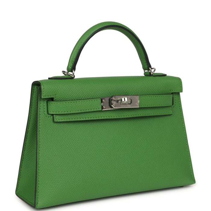 Handmade HKS 20 Vert Yucca Epsom Palladium Hardware - 图片 4