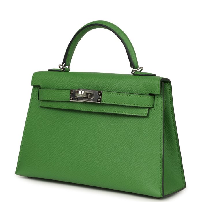 Handmade HKS 20 Vert Yucca Epsom Palladium Hardware - 图片 5