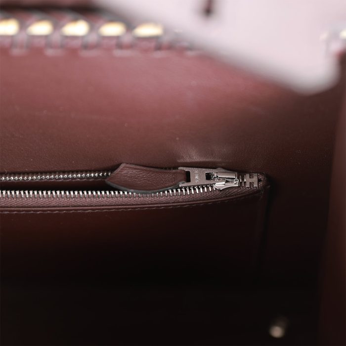 Handmade Bag HPB 25 Rouge Sellier Swift Palladium Hardware - 图片 8