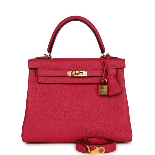 Handmade HKR 25 Framboise Togo Gold Hardware