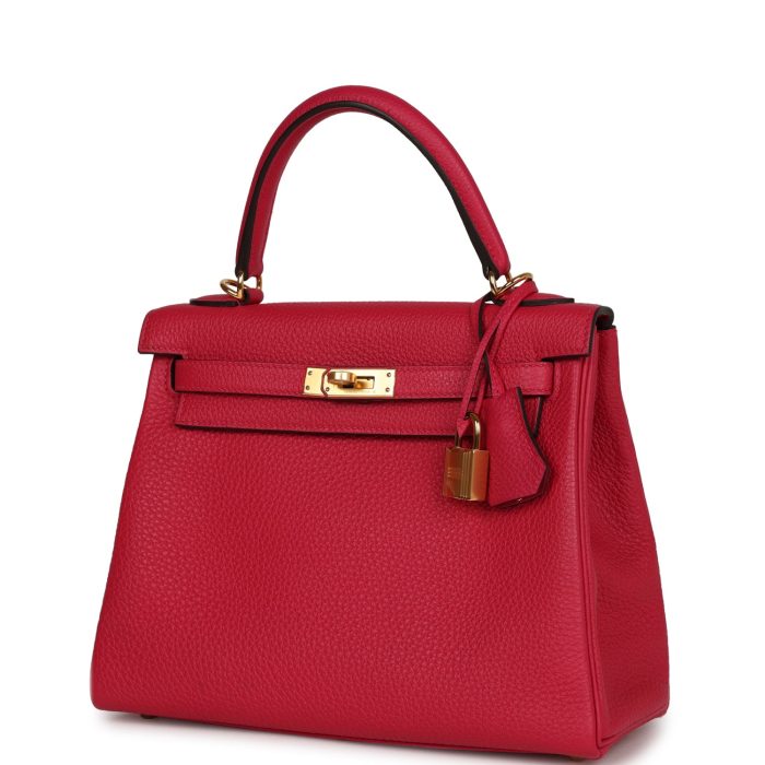 Handmade HKR 25 Framboise Togo Gold Hardware - 图片 3