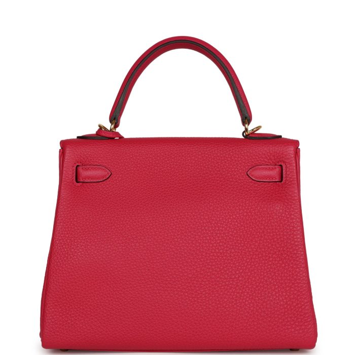 Handmade HKR 25 Framboise Togo Gold Hardware - 图片 5