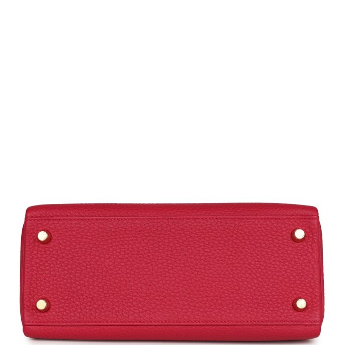 Handmade HKR 25 Framboise Togo Gold Hardware - 图片 6