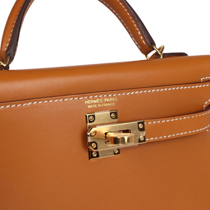 Handmade HKS 20 Naturel Sable Butler Gold Hardware - 图片 6