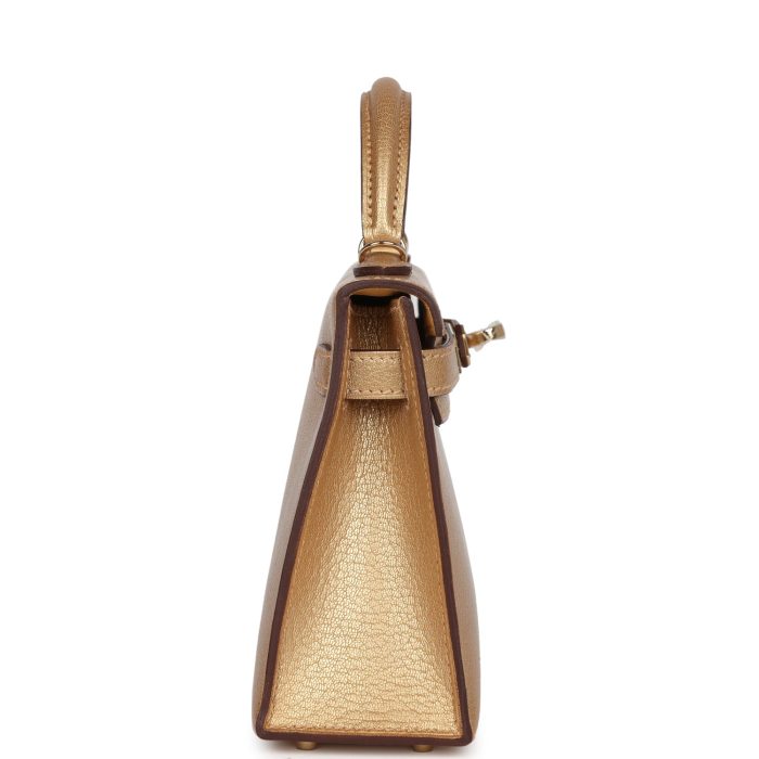 Handmade HKS 20 Dore Chevre Chamkilight Permabrass Hardware - 图片 4
