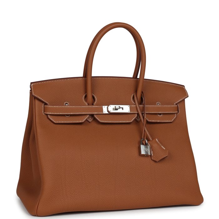 Handmade Bag HB 35 Gold Togo Palladium Hardware - 图片 2
