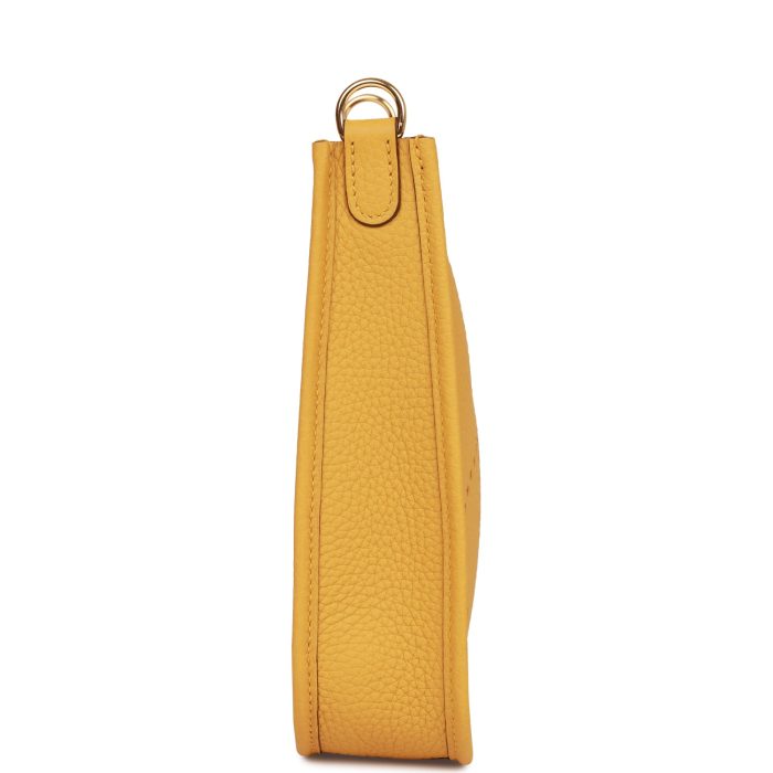 Handmade Bag HE TPM Jaune Ambre Clemence Gold Hardware - 图片 5