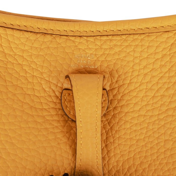 Handmade Bag HE TPM Jaune Ambre Clemence Gold Hardware - 图片 7