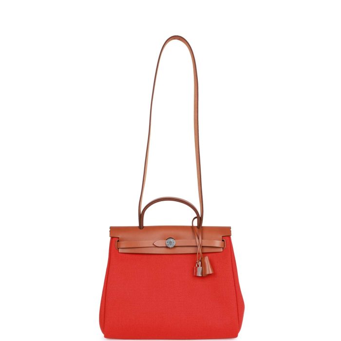 Handmade Bag HHZ PM 31 Capucine Toile H Berline Vache Fauve Hunter Naturel Palladium Hardware - 图片 6