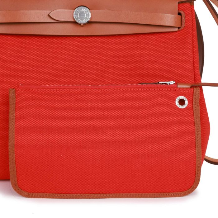 Handmade Bag HHZ PM 31 Capucine Toile H Berline Vache Fauve Hunter Naturel Palladium Hardware - 图片 8