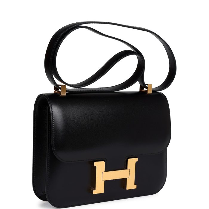 Handmade Bag HC 1-24 Black Box Gold Hardware - 图片 2