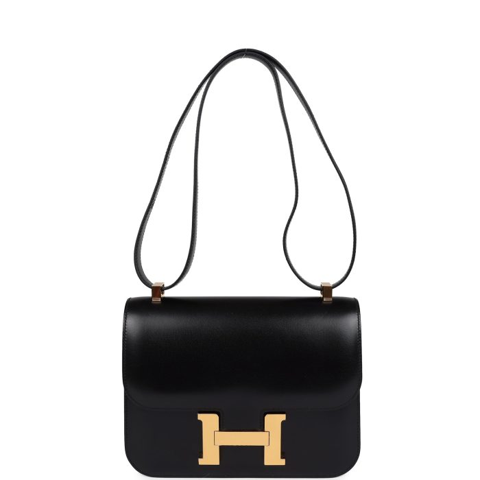 Handmade Bag HC 1-24 Black Box Gold Hardware - 图片 6