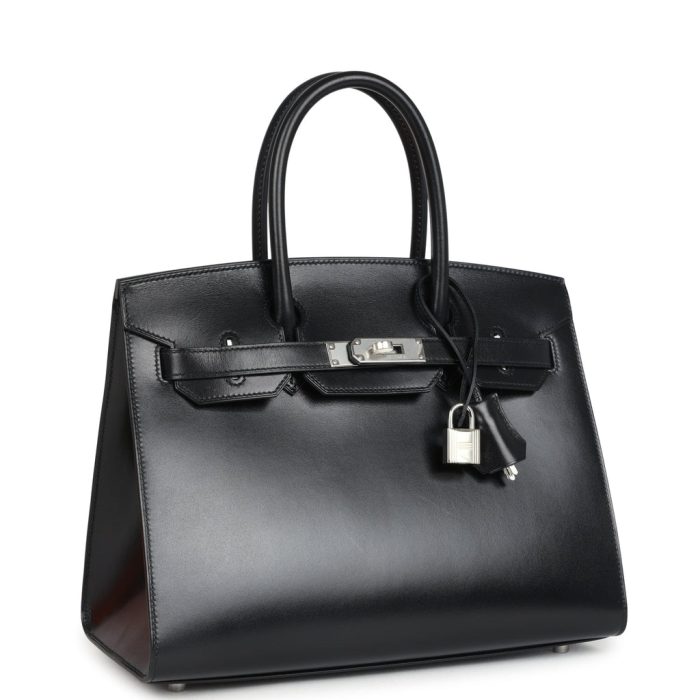 Handmade Bag HB Sellier 30 Black Box Palladium Hardware - 图片 2