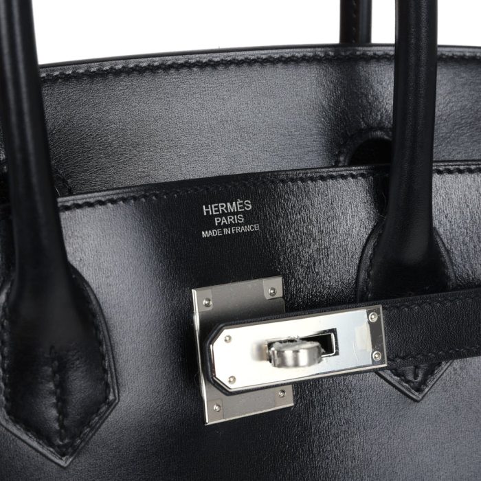 Handmade Bag HB Sellier 30 Black Box Palladium Hardware - 图片 6