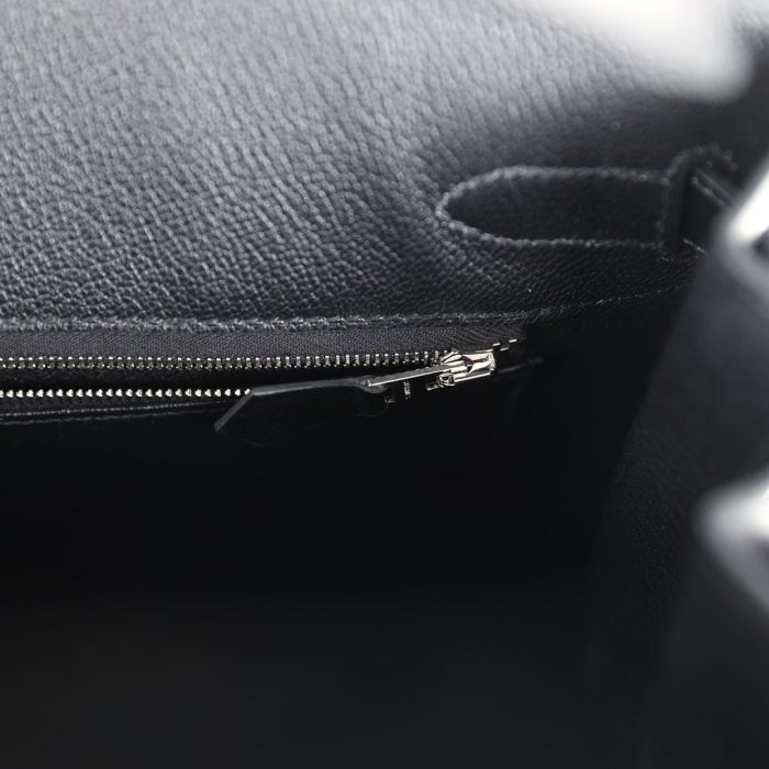 Handmade Bag HB Sellier 30 Black Box Palladium Hardware - 图片 8