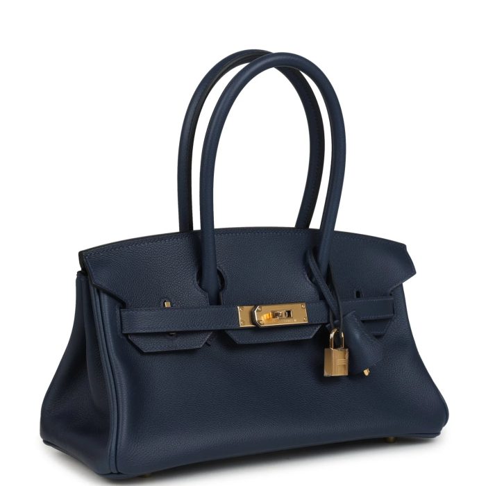 Handmade Bag HSB Light 29 Bleu Abysse Evercolor Gold Hardware - 图片 2