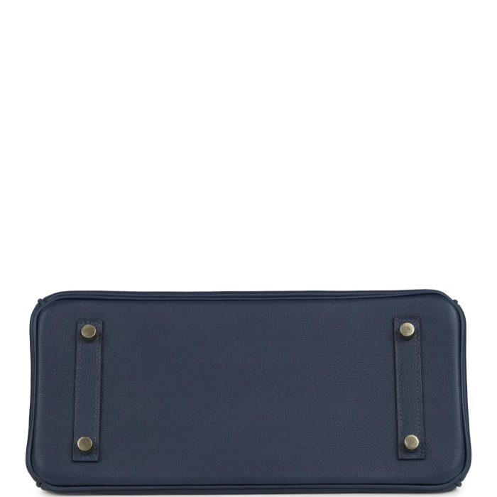 Handmade Bag HSB Light 29 Bleu Abysse Evercolor Gold Hardware - 图片 5