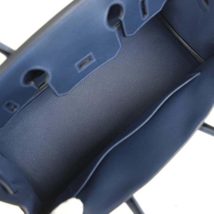 Handmade Bag HSB Light 29 Bleu Abysse Evercolor Gold Hardware - 图片 7