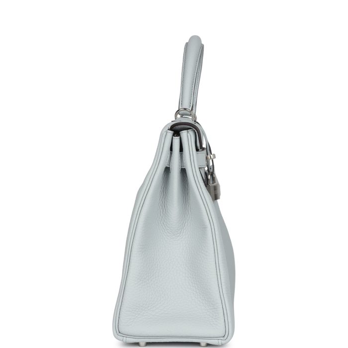 Handmade HKR 32 Bleu Pale Clemence Palladium Hardware - 图片 3