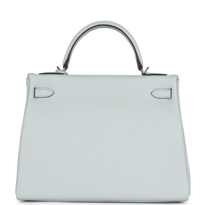 Handmade HKR 32 Bleu Pale Clemence Palladium Hardware - 图片 4