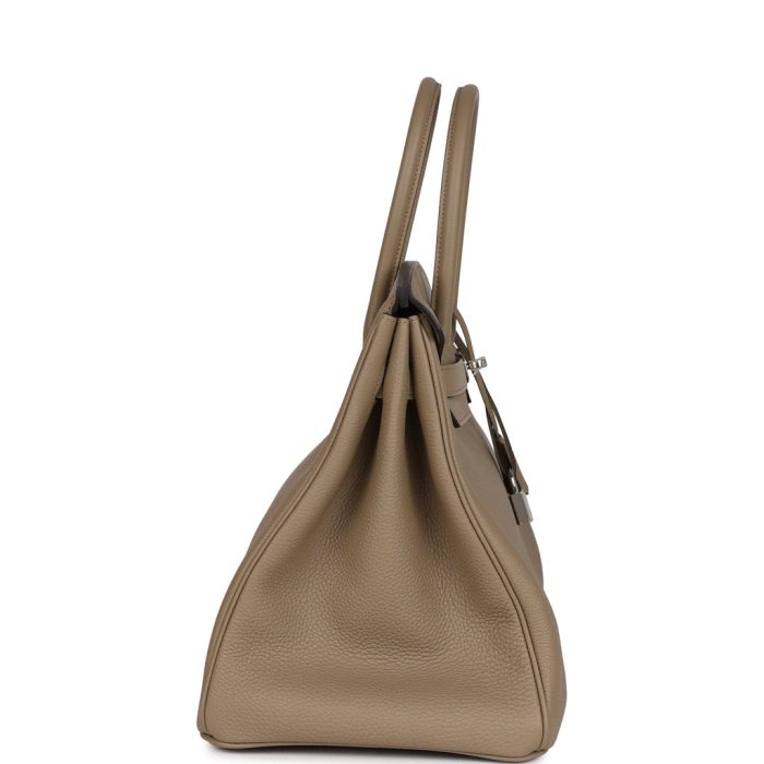 Handmade Bag HB 35 Beige Marfa Togo Palladium Hardware - 图片 3