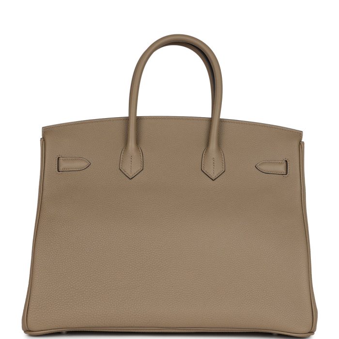 Handmade Bag HB 35 Beige Marfa Togo Palladium Hardware - 图片 4