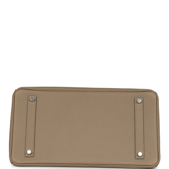 Handmade Bag HB 35 Beige Marfa Togo Palladium Hardware - 图片 5
