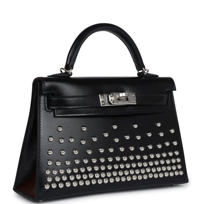 Handmade HKS 20 Clouté Black Box Palladium Hardware - 图片 2