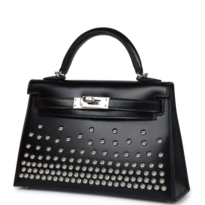 Handmade HKS 20 Clouté Black Box Palladium Hardware - 图片 3