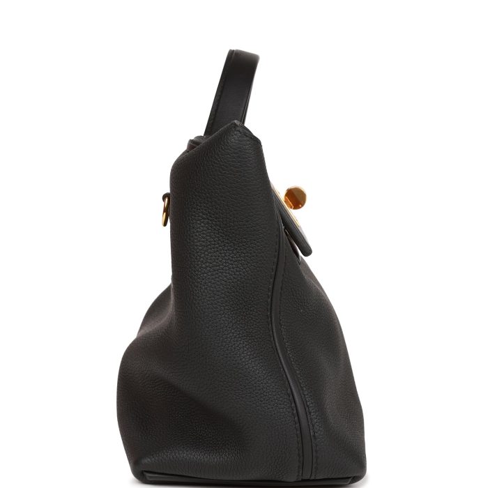 Handmade Bag 29 Black Togo and Swift Gold Hardware - 图片 3