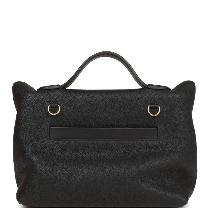 Handmade Bag 29 Black Togo and Swift Gold Hardware - 图片 4
