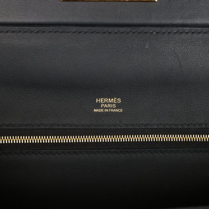 Handmade Bag 29 Black Togo and Swift Gold Hardware - 图片 6