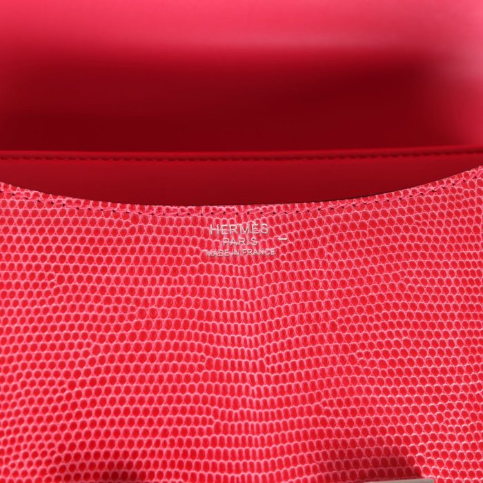 Handmade Bag HC 24 Rose Extreme Shiny Varanus Niloticus Lizard Palladium Hardware - 图片 7