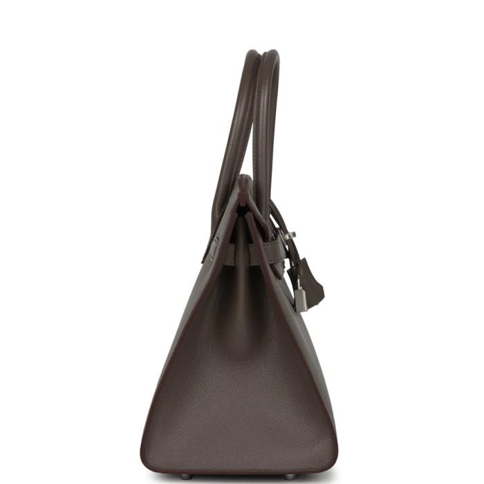 Hermes Birkin Sellier 30 Etain Epsom Palladium Hardware - 图片 3