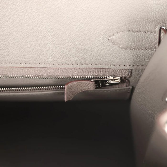 Hermes Birkin Sellier 30 Etain Epsom Palladium Hardware - 图片 8